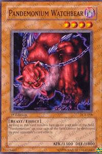 Pandemonium Watchbear trading card from Dark Crisis Pandemonium Watchbear - Dark Crisis YuGiOh trading card