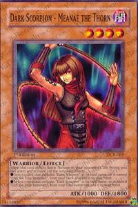 Dark Scorpion - Meanae the Thorn trading card from Dark Crisis Dark Scorpion - Meanae the Thorn - Dark Crisis YuGiOh trading card