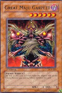 Great Maju Garzett trading card from Dark Crisis Great Maju Garzett - Dark Crisis YuGiOh trading card