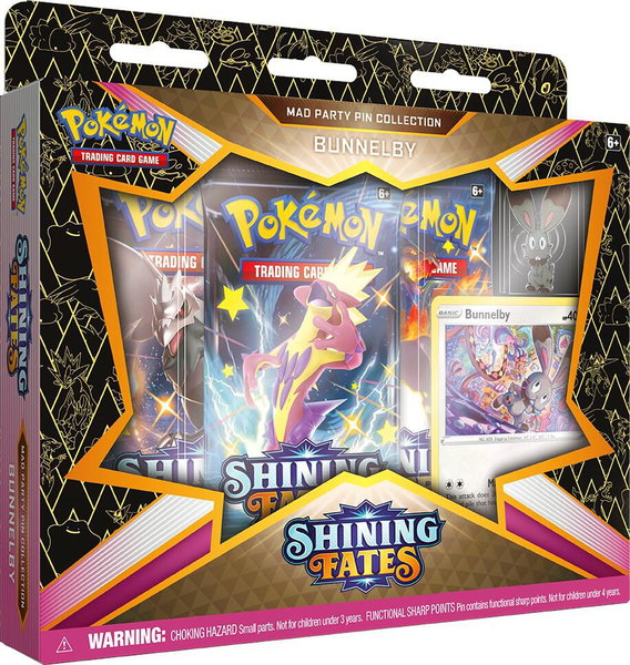 Shining Fates Mad Party Pin Collection [Bunnelby] - Shining Fates Pokémon trading card