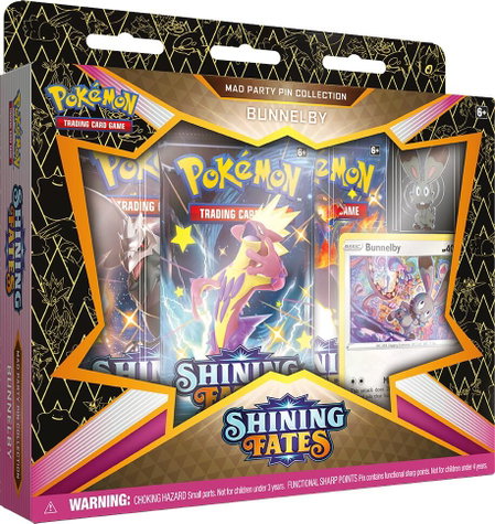 Shining Fates Mad Party Pin Collection [Bunnelby] - Shining Fates Pokémon trading card