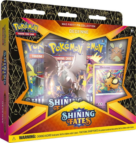 Shining Fates Mad Party Pin Collection [Dedenne] - Shining Fates Pokémon trading card