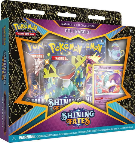 Shining Fates Mad Party Pin Collection [Polteageist] - Shining Fates Pokémon trading card