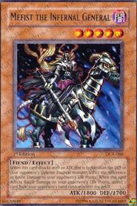 Mefist the Infernal General trading card from Dark Crisis Mefist the Infernal General - Dark Crisis YuGiOh trading card