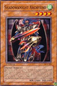 Shadowknight Archfiend trading card from Dark Crisis Shadowknight Archfiend - Dark Crisis YuGiOh trading card
