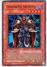 Terrorking Archfiend trading card from Dark Crisis Terrorking Archfiend - Dark Crisis YuGiOh trading card