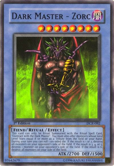 Dark Master - Zorc trading card from Dark Crisis Dark Master - Zorc - Dark Crisis YuGiOh trading card