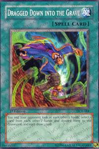 Dragged Down into the Grave - Dark Crisis YuGiOh trading card