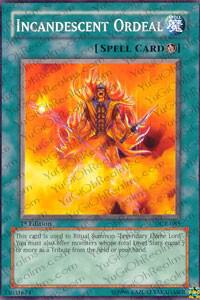 Incandescent Ordeal trading card from Dark Crisis Incandescent Ordeal - Dark Crisis YuGiOh trading card