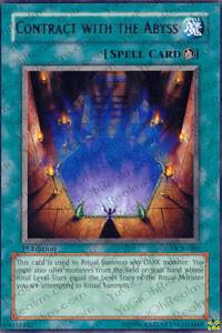 Contract with the Abyss - Dark Crisis YuGiOh trading card