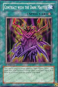 Contract with the Dark Master - Dark Crisis YuGiOh trading card