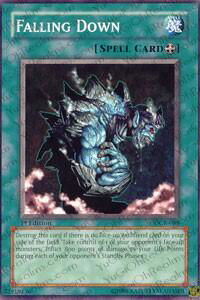 Falling Down - Dark Crisis (DCR) #DCR-088 - Common / Short Print YuGiOh Trading Card