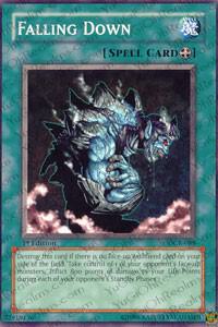 Falling Down trading card from Dark Crisis Falling Down - Dark Crisis YuGiOh trading card