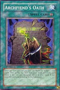 Archfiend's Oath - Dark Crisis (DCR) #DCR-092 - Common / Short Print YuGiOh Trading Card