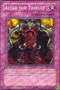 Altar for Tribute trading card from Dark Crisis Altar for Tribute - Dark Crisis YuGiOh trading card