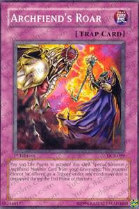 Archfiend's Roar - Dark Crisis YuGiOh trading card