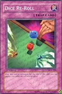 Dice Re-Roll trading card from Dark Crisis Dice Re-Roll - Dark Crisis YuGiOh trading card