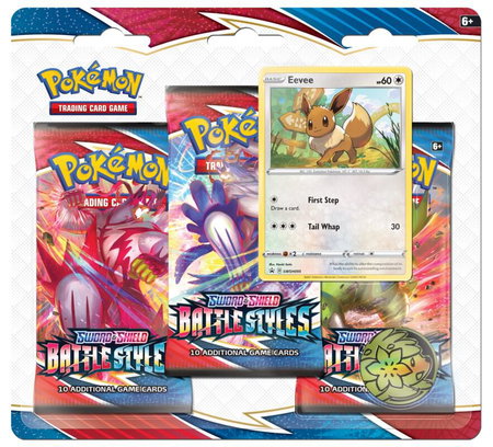 Battle Styles 3 Pack Blister [Eevee] - SWSH05: Battle Styles Pokémon trading card