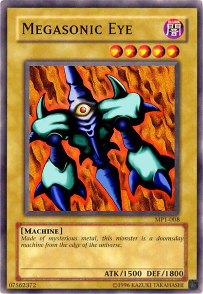 Megasonic Eye trading card from McDonald's Promo Megasonic Eye - McDonald's Promo YuGiOh trading card