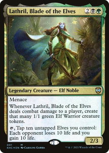 Lathril, Blade of the Elves - Commander: Kaldheim (KHC) #1 - Mythic Rare Magic: The Gathering Trading Card