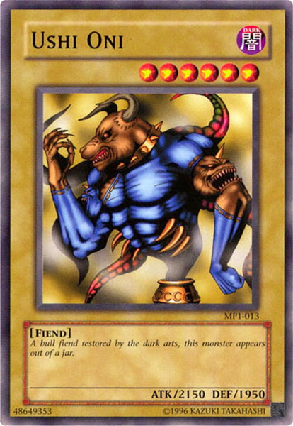 Ushi Oni trading card from McDonald's Promo Ushi Oni - McDonald's Promo YuGiOh trading card