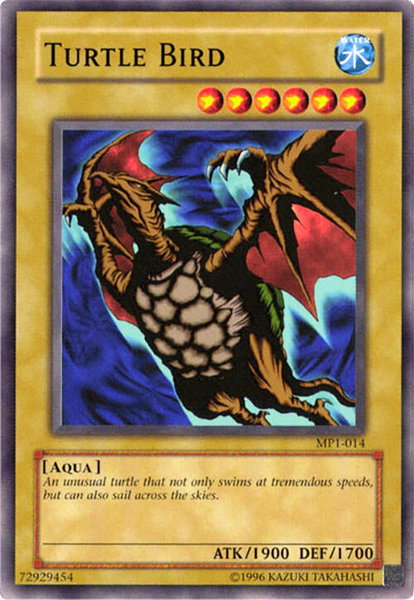 Turtle Bird trading card from McDonald's Promo Turtle Bird - McDonald's Promo YuGiOh trading card