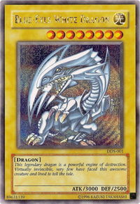 Blue-Eyes White Dragon (Dark Duel Stories) - Yu-Gi-Oh! Video Game Promotional Cards (VDP) #DDS-001 - Prismatic Secret Rare YuGiOh Trading Card