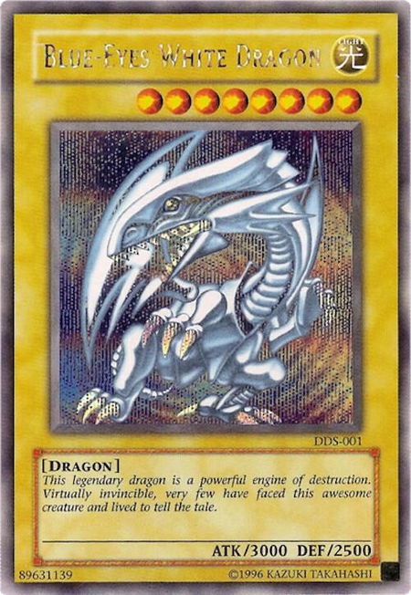 Blue-Eyes White Dragon (Dark Duel Stories) trading card from Yu-Gi-Oh! Video Game Promotional Cards Blue-Eyes White Dragon (Dark Duel Stories) - Yu-Gi-Oh! Video Game Promotional Cards YuGiOh trading card