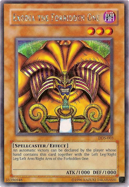 Exodia the Forbidden One (Dark Duel Stories) trading card from Yu-Gi-Oh! Video Game Promotional Cards Exodia the Forbidden One (Dark Duel Stories) - Yu-Gi-Oh! Video Game Promotional Cards YuGiOh trading card