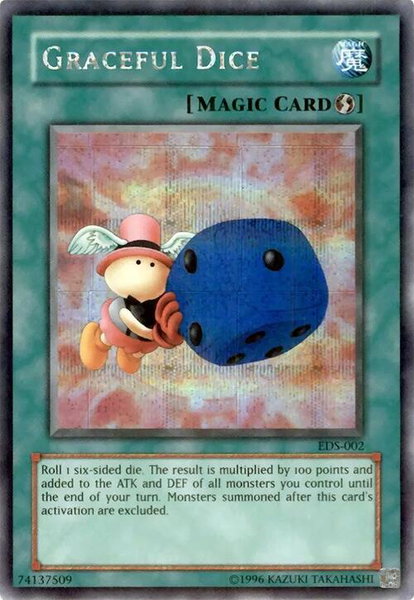 Graceful Dice trading card from Eternal Duelist Soul Graceful Dice - Eternal Duelist Soul YuGiOh trading card