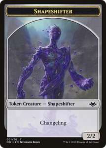 Shapeshifter // Spider Double-Sided Token - Modern Horizons (MH1) #1 // 14 - Token Magic: The Gathering Trading Card