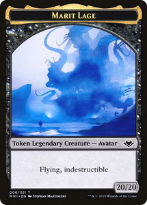 Marit Lage // Zombie Double-Sided Token - Modern Horizons (MH1) #6 // 7 - Token Magic: The Gathering Trading Card
