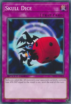 Skull Dice trading card from Eternal Duelist Soul Skull Dice - Eternal Duelist Soul YuGiOh trading card