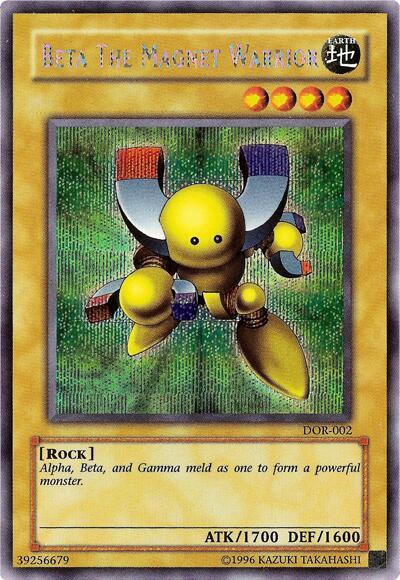 Beta the Magnet Warrior - Duelist of the Roses YuGiOh trading card