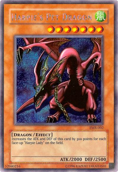 Harpie's Pet Dragon (Forbidden Memories) trading card from Yu-Gi-Oh! Video Game Promotional Cards Harpie's Pet Dragon (Forbidden Memories) - Yu-Gi-Oh! Video Game Promotional Cards YuGiOh trading card