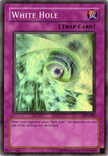 White Hole trading card from Tournament Pack 1 White Hole - Tournament Pack 1 YuGiOh trading card