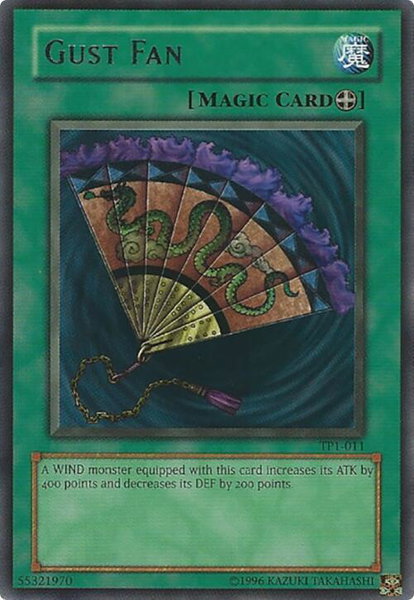 Gust Fan trading card from Tournament Pack 1 Gust Fan - Tournament Pack 1 YuGiOh trading card