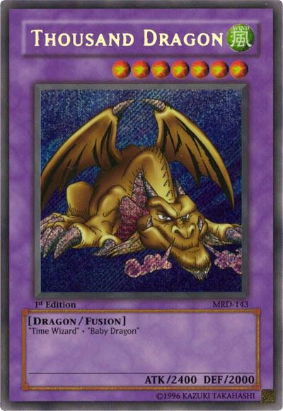 Thousand Dragon - Metal Raiders YuGiOh trading card