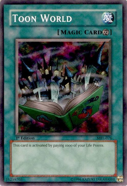 Toon World trading card from Magic Ruler Toon World - Magic Ruler YuGiOh trading card