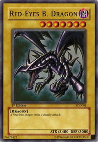 Red-Eyes B. Dragon - Starter Deck: Joey (SDJ) #SDJ-001 - Ultra Rare YuGiOh Trading Card