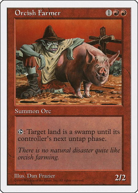 Orcish Farmer - Fifth Edition Magic: The Gathering trading card