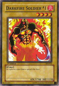 Darkfire Soldier #1 - Starter Deck: Joey (SDJ) #SDJ-010 - Common / Short Print YuGiOh Trading Card