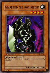 Gearfried the Iron Knight - Starter Deck: Joey (SDJ) #SDJ-012 - Common / Short Print YuGiOh Trading Card