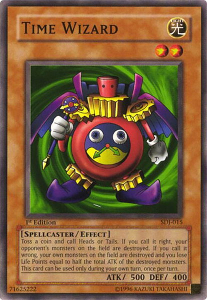 Time Wizard trading card from Starter Deck: Joey Time Wizard - Starter Deck: Joey YuGiOh trading card