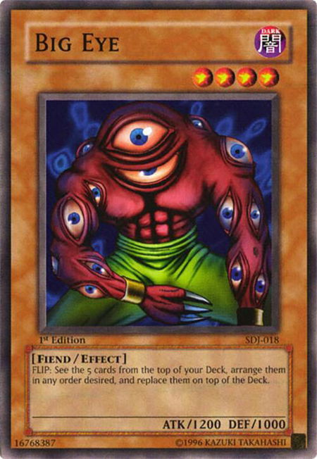 Big Eye trading card from Starter Deck: Joey Big Eye - Starter Deck: Joey YuGiOh trading card