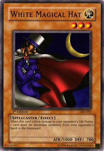 White Magical Hat - Starter Deck: Joey (SDJ) #SDJ-021 - Common / Short Print YuGiOh Trading Card