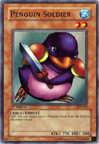 Penguin Soldier - Starter Deck: Joey (SDJ) #SDJ-022 - Super Rare YuGiOh Trading Card