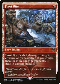Frost Bite - Promo Pack: Kaldheim (PPKHM) #404 - Promo Magic: The Gathering Trading Card