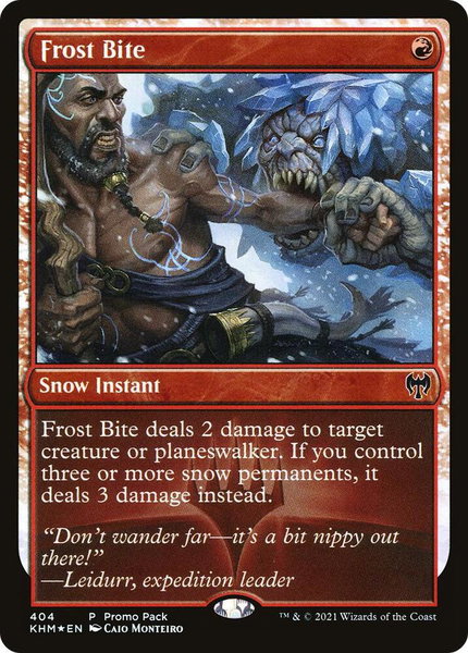 Frost Bite - Promo Pack: Kaldheim Magic: The Gathering trading card