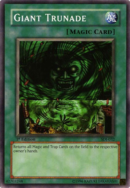 Giant Trunade trading card from Starter Deck: Joey Giant Trunade - Starter Deck: Joey YuGiOh trading card